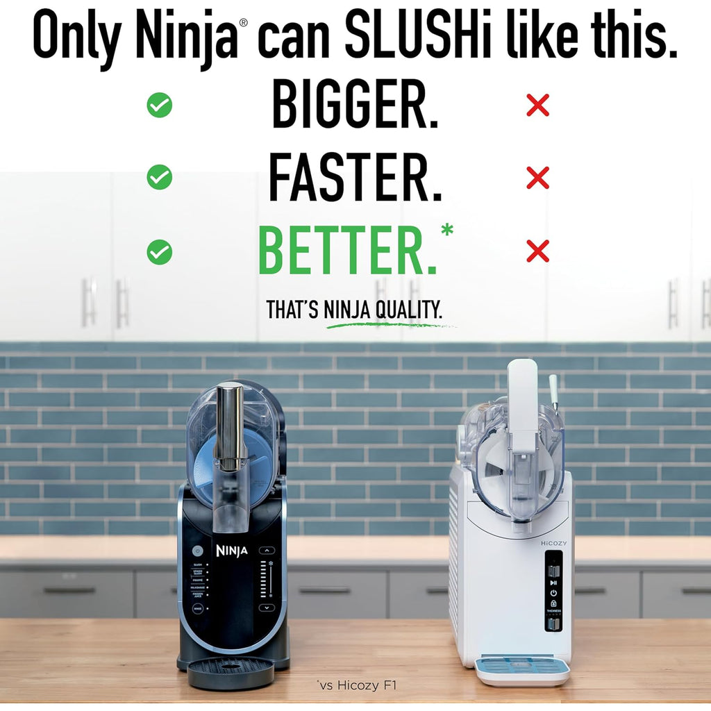 Ninja SLUSHi Frozen Drink & Slushie Machine with RapidChill Technology | 88 oz. Easy Fill Vessel | 5 Preset Programs | Make Margaritas, Frappés, & More | With Dishwasher Safe Parts | Black | FS301