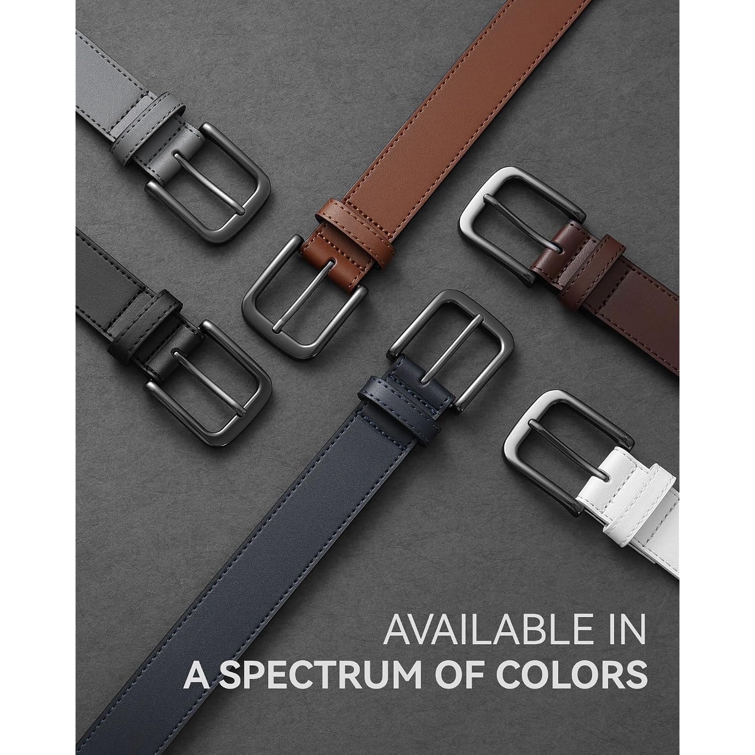 Chaoren Mens Belts Leather - 35Mm Genuine Leather Belt For Jeans - Men Gift For Casual Dress