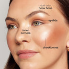 tarte glow wardrobe highlighting eye & cheek palette – Highlighter, Blush, Bronze & Eyeshadow All-in-One Face & Eye Viral Makeup for Everday Radiant Blendable Glow, Vegan & Cruelty Free, full size