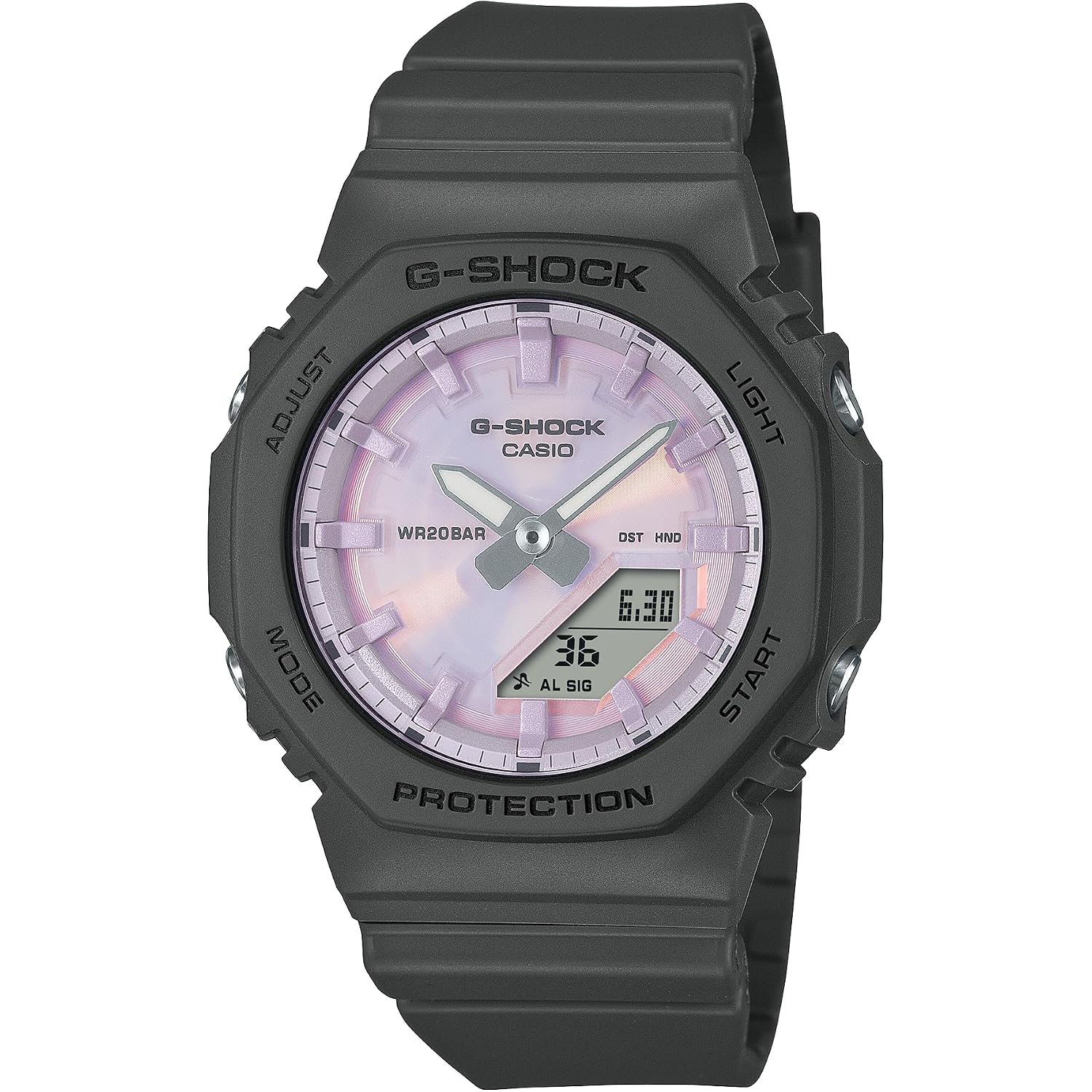 Casio G-Shock Polarized Color Octagonal Black Resin Watch Gmap2100Pc-1A