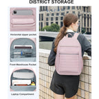 Travel Backpack For Women, Womens Work Backpacks, Backpack Purse, Back Pack For College Girls, Carry-On Travel Backpacks,Pink Bookbag (Light Pink)