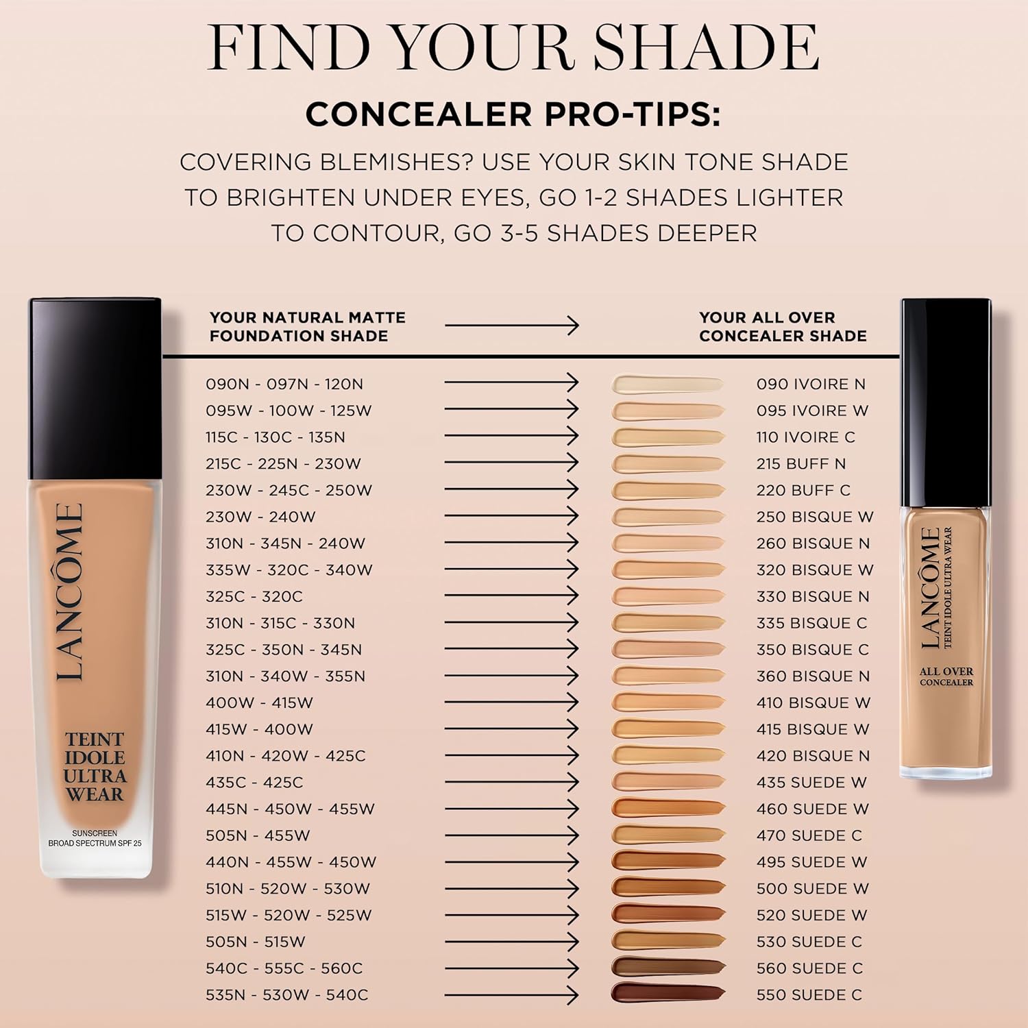 Lancôme Teint Idole Ultra Wear Natural Matte Foundation- Longwear, Medium-Full Coverage, Natural Finish, Waterproof & Hydrating Formula