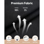 Maamgic Men'S Classic-Fit 7" Cotton Casual Shorts Elastic Waistband With Multi-Pocket Daily Wear Walking Summer Outfit