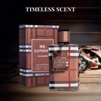 Mr London For Men Eau De Parfum - Refined Amber Woody Fragrance - Fresh & Masculine Bergamot, Lavender & Warm Cinnamon - Unique Tones Combine Tobacco Leaves, Guaiac Wood & Oak Moss - 100Ml Bottle