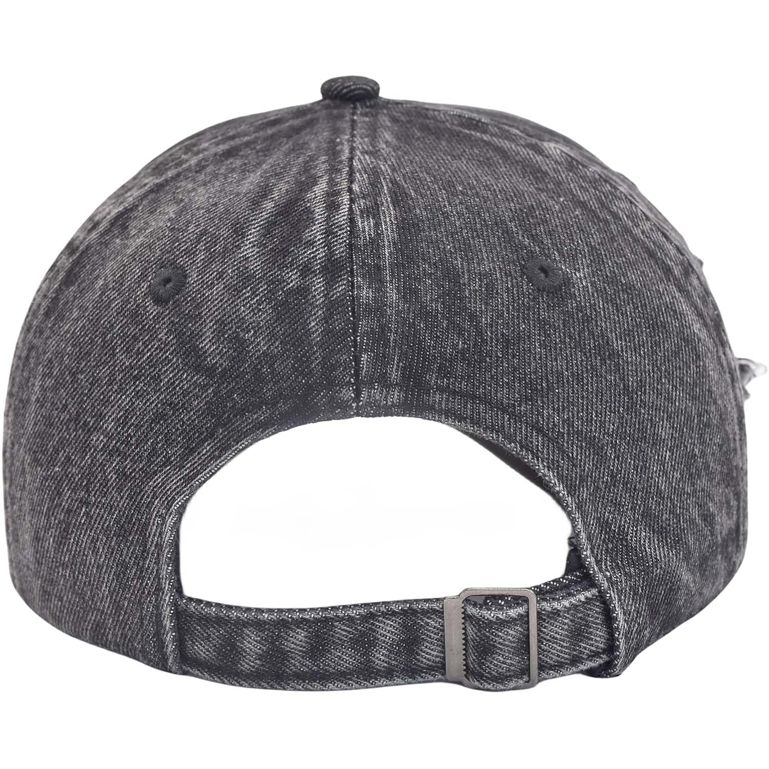 TSSGBL Unstructured Distressed Baseabll Cap Cotton Soft Dad Hat Adjustable Low Profile Headwear Ball Caps for Women Men Distressed-denim-black