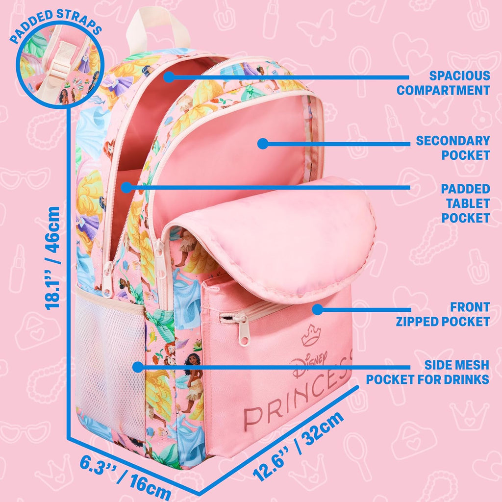 Get Trend Barbie | Disney Stitch Kids Backpack For Girls, 18 Inch Bookbag With Padded Straps, Travel School Bag, Girls Gifts
