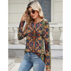 TCOT Women Long Sleeve Crew Neck Tee Tops Trendy Casual Dressy Blouses Spring Clothes Pullover Shirts