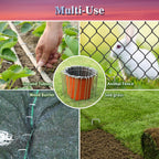 120 Pack Landscape Staples 6 Inch, 11 Gauge Heavy Duty Galvanized Garden Stakes For Weed Barrier Fabric, Ground Cover, Artificial Turf, Sod, Netting And Irrigation Hose