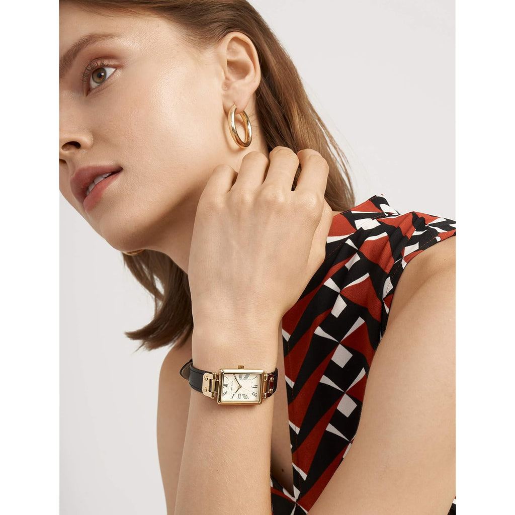 Anne Klein Women'S Leather Strap Watch, Ak/3752