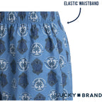 Lucky Brand Mens Boxer Shorts - 3 Pack Soft Cotton Relaxed Fit 4” Inseam Mens Underwear Boxers With Functional Fly