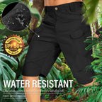 Jessie Kidden Mens Tactical Stretch Outdoor Cargo Shorts Wear Resistant Rip Stop Work Hiking Fishing Shorts