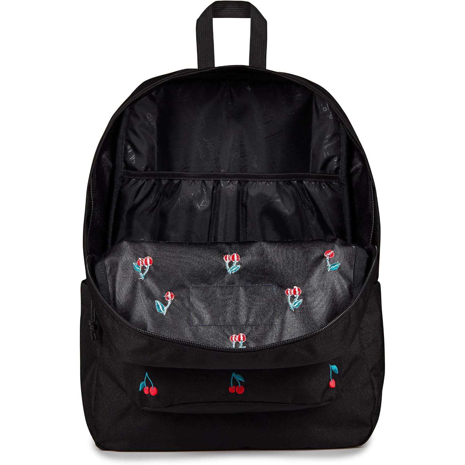 Jansport Superbreak Plus Fx Backpack - Work, Travel, Or Laptop Bag With Water Bottle Pocket - Surreal Sensations Black