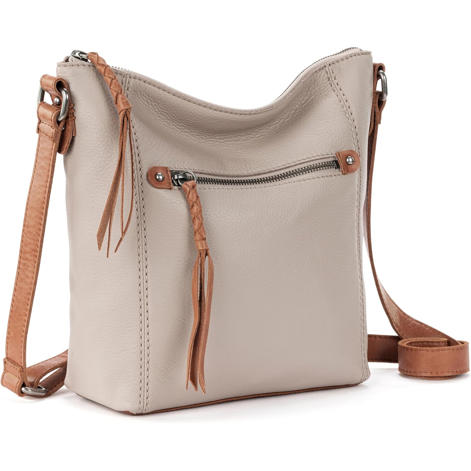 The Sak Ashland Crossbody Purse - Women's Leather Handbag For Everyday & Travel - Cross Body With Adjustable Shoulder Strap