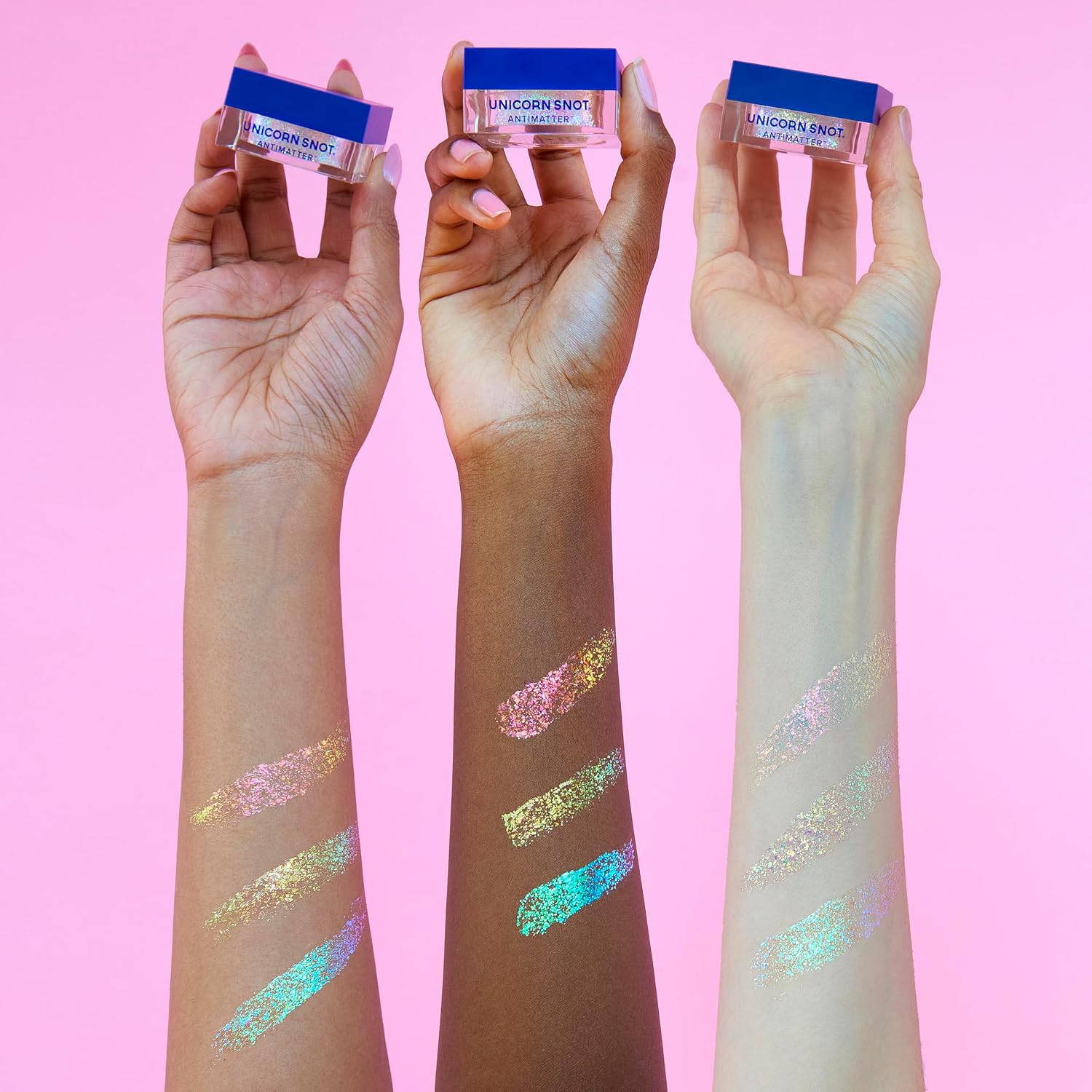 Unicorn Snot Antimatter Color-Shifting Glitter Paste – Plastic-Free Iridescent Body Glitter, Vegan & Cruelty-Free, Sweat-Proof Face & Body Paint, 0.5 Oz – Fluid (Purple To Blue)