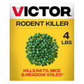 Victor Rodent Killer, 4 Lb Fish-Flavored Bait Balls, Mouse Poisoning Bait | Rat Poison For Indoor & Outdoor Use, Mice Killer, Effective Pest Control For Rats, Mice, Voles, Weather-Resistant Rodent Bait