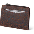 Oak Leathers Leather Wallet For Women - Small Rfid Coin Purse Credit Card & Id Holder For Ladies, Gift For Women'S, Bifold Wallets (Crazy Horse Brown Flower)