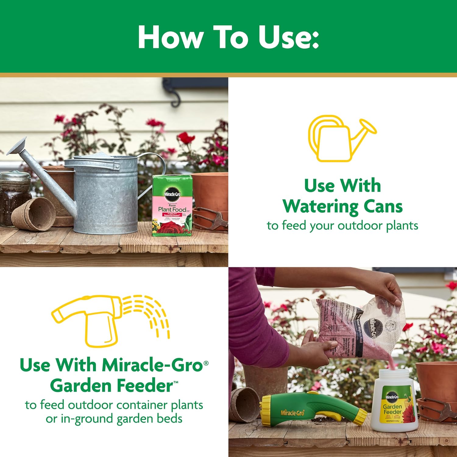 Miracle-Gro Water Soluble Rose Plant Food, 1.5 Lb
