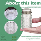 Retro Style Salt And Pepper Shakers With Stainless Tops (2)