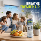 Foaming Ac Coil Cleaner: No-Rinse Deep Cleaning Spray For Evaporator And Condenser Coils For Routine Household Air Conditioner Coil Maintenance And Airflow Support - 19 Oz