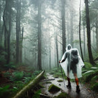 Zeno Disposable Rain Ponchos For Adults - Clear With Hood, Compact Emergency Ponchos For Hiking, Camping, Travel