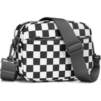 Small Checkered Crossbody Bag For Women Cute Purses Trendy Shoulder Handbags Wide Strap