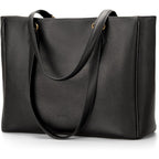 befen Genuine Leather Tote Bag for Women Work, Womens Laptop Purse Bags Shoulder Satchel Handbags with 15.6" Compartment