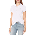 Women's 5-Button Short Sleeve Breathable 100% Cotton Polo Shirt