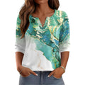 AKEWEI Women's V Neck 3/4 Sleeve T Shirts Summer Top Dressy Casual Basic Tees Shirt Tunic Blouses