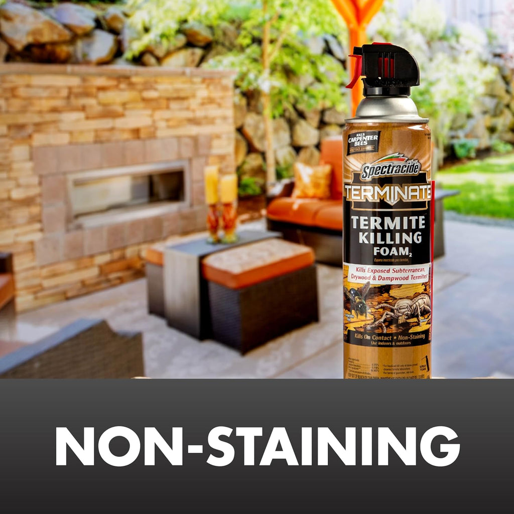 Spectracide Terminate Termite Killing Foam 16 Ounces, For Indoor And Outdoor Use