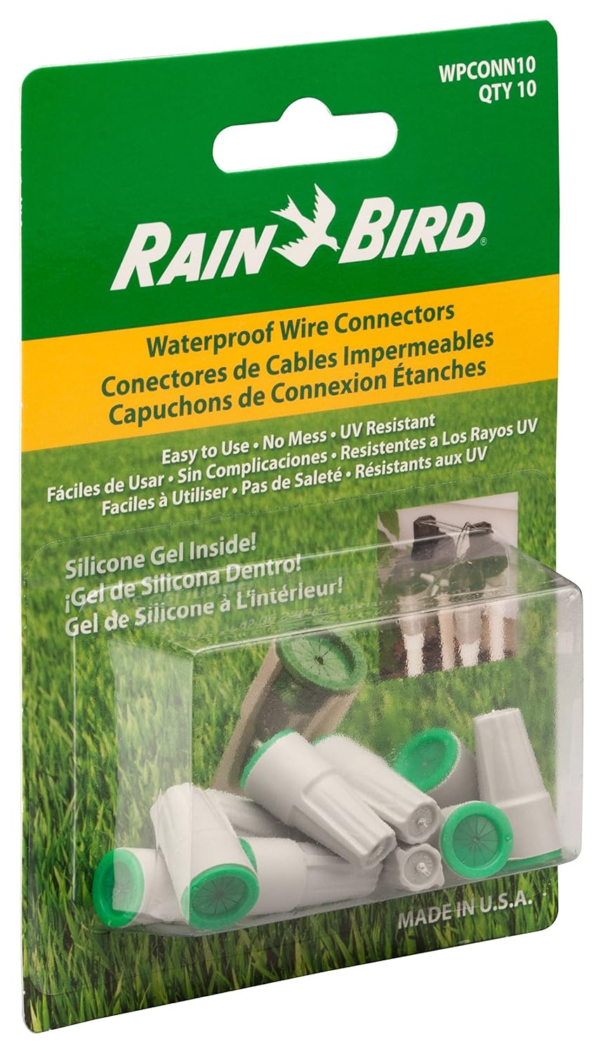 Rain Bird Wpconn10 Waterproof Grease Cap Wire Connectors, 10-Pack