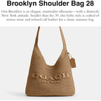 COACH Brooklyn Shoulder Bag 28 in Straw