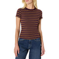 Amazon Essentials Women'S Slim-Fit Stretch Rib Short Cap Sleeve Crew Neckline Tee