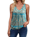 Zeagoo Womens Tank Tops Loose Fit V Neck Ruched Sleeveless Tops Casual Basic Banded Shirts S-Xxl
