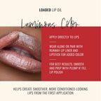 Runway Rogue Loaded Lip Oil, Hydrating and Plumping Lip Shimmer Oil with Tri-Peptide Formula, Pale Pearlescent Nude Shimmer, ‘Champagne Toast’