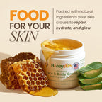 Hydrating Face Moisturizer & Body Cream With Manuka Honey Cream - Organic Face Moisturizer With Honey For Extremely Dry Skin - For Dry & Itchy Skin, Rosacea & Eczema Prone Skin 8Oz