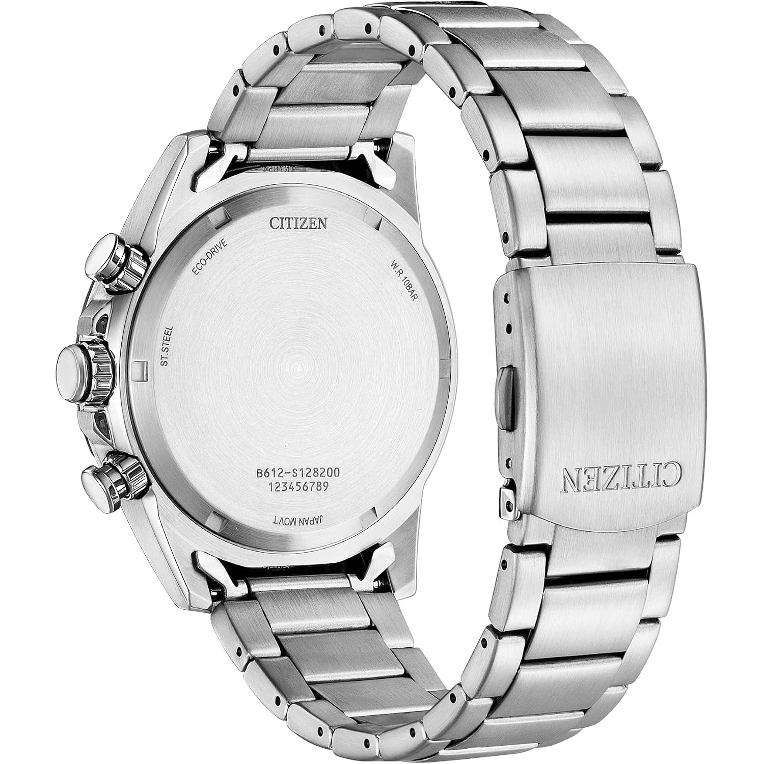 Citizen Men'S Sport Casual Brycen Eco-Drive Chronograph Stainless Steel Watch, 12/24 Hour Time, Date, Tachymeter, 100 Meters Water Resistant, Spherical Mineral Crystal, Weekender