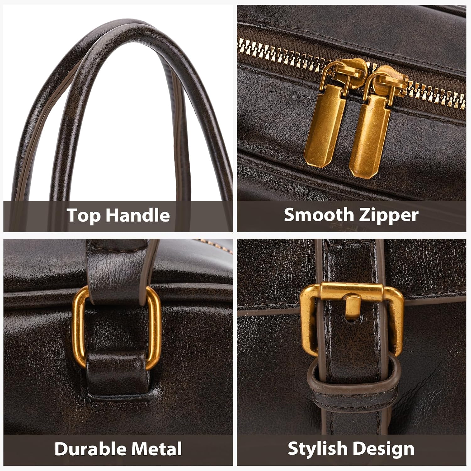 Shoulder Bag Retro Top Handle Bag Y2K 90S Multiple Pockets Designer Handbag Soft Trendy Underarm Purse