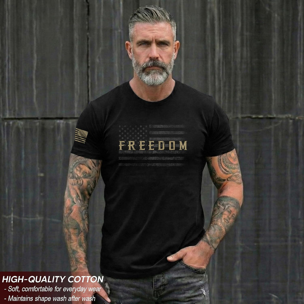Freedom T Shirt, American Flag Shirt, Freedom Shirts For Men, Patriotic Shirts For Men