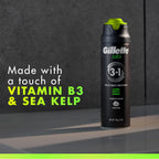 Gillette Labs Rapid Foaming Shaving Gel for Men, Alcohol, Dye and Paraben-Free with Vitamin B3 and Sea Kelp, Cools and Soothes Skin, 7 OZ