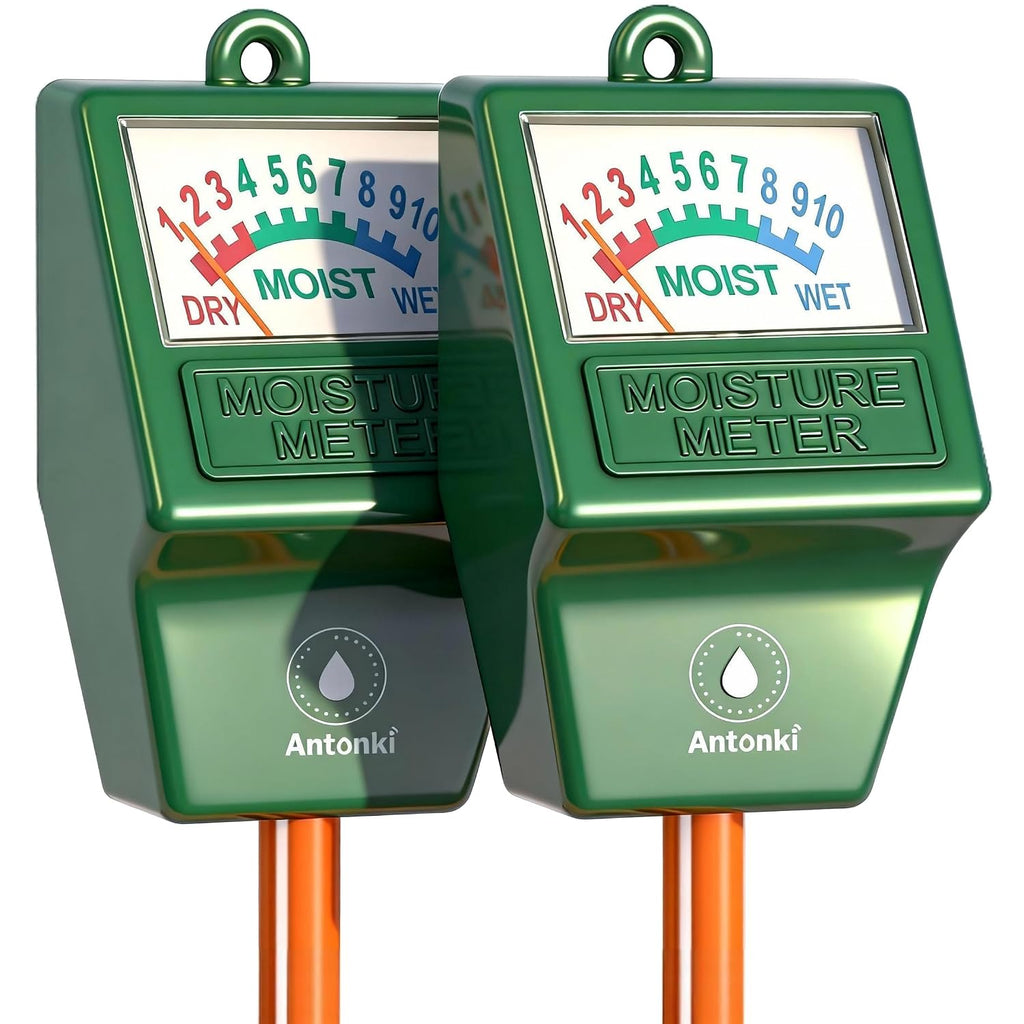 2 Pack Soil Moisture Meter, Plant Water Meter For Gardening, Farming, Soil Tester Hygrometer Sensor For Indoor Outdoor House Plants, Flower, Lawn - No Battery Required