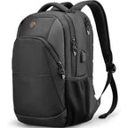 Swissdigital Design Backpack For Men & Women Fit 16 Inch Computer Sd1670-01 | Travel Laptop Backpack, College Bag, Business Backpack, With Usb Charging Port, Rfid Protetion Pocket, Water Bottle, Black