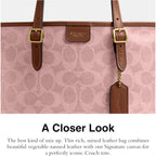 Signature Coated Canvas Taxi Tote 21