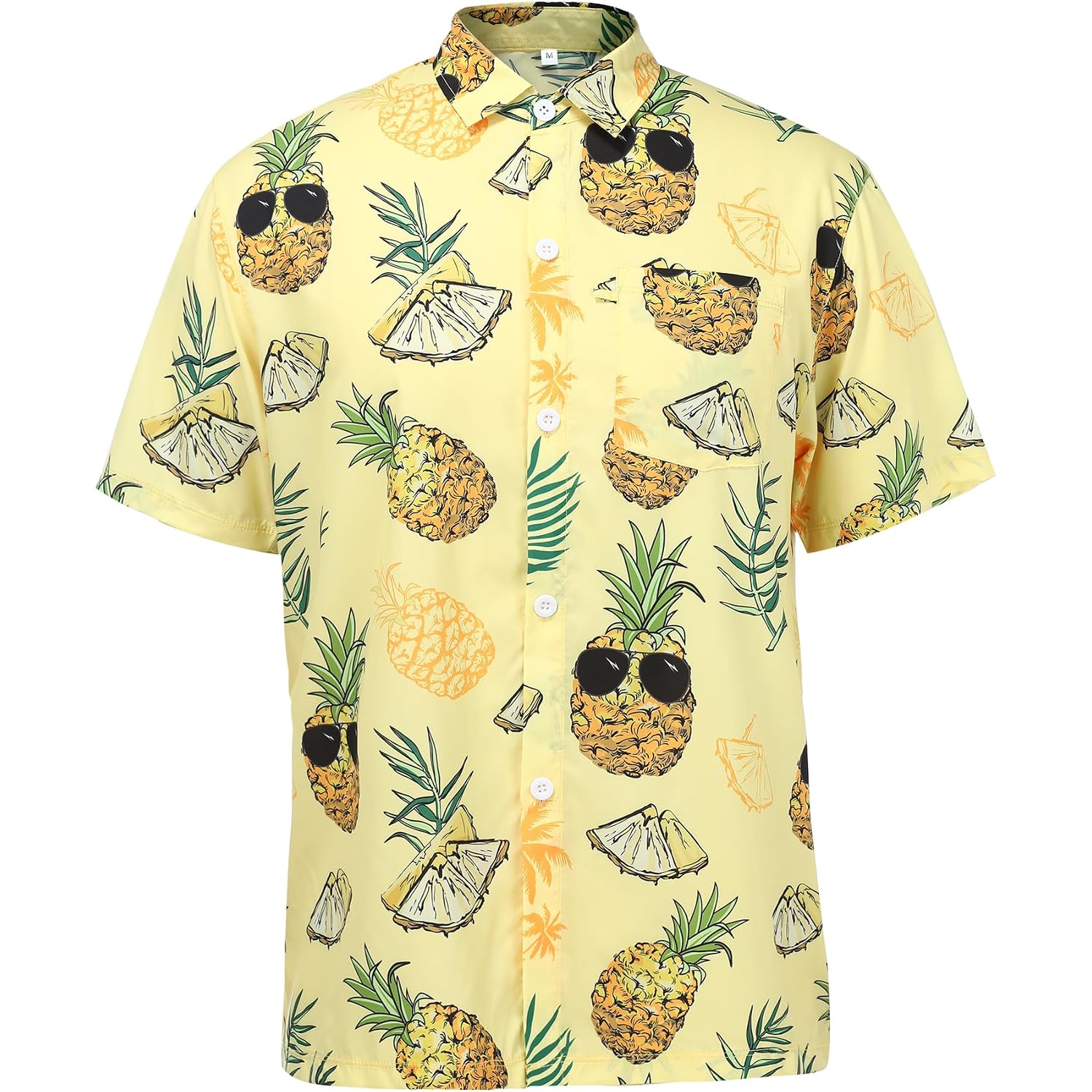 Hawaiian Shirts For Men Short Sleeve Casual Button Down Shirt Summer Beach Aloha Shirt Holiday Party Tropical Print