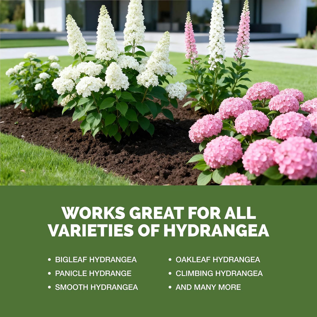 Hydrangea Fertilizer – Liquid Plant Food For Bigger Blooms, Rich Flower Color & Stronger Root Development, 8 Oz
