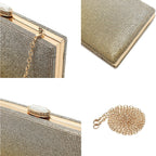 Women'S Sparkling Clutch Purse Elegant Glitter Evening Bags Bling Evening Handbag For Dance Wedding Party Prom Bride