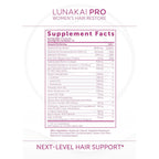 Lunakai USA Made Hair Growth Supplement for Women - Advanced 20 Nutrient with Marine Collagen, Saw Palmetto, Biotin & Keratin - Daily Hair Vitamins for Thicker Strands - 90 Capsules