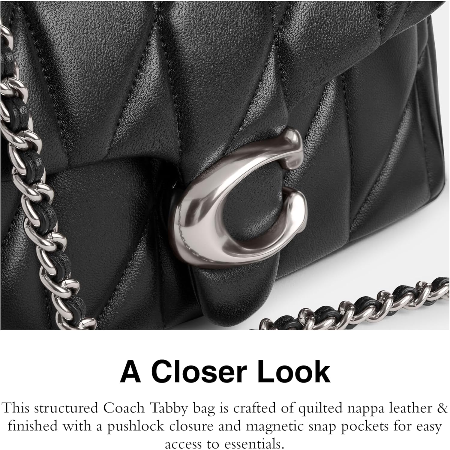 COACH Tabby Shoulder Bag 20 With Quilting