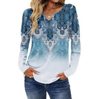 Long Sleeve Shirts for Women Spring Tops Casual Dressy V Neck Blouses Boho Tunic Western Clothes Vacation Outfits