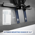 Vivo Vertical Vesa Extender Plate Bracket Kit Designed For Low Vesa Pattern Tv’S, Fits Tv Ceiling Mounts, 2 Brackets, Black, Mount-Ad165 | Adapter Plate Designed For Low Vesa Pattern Tvs, Fits Tv Ceiling Mounts, 2 Brackets, 6.5 Inch Extension