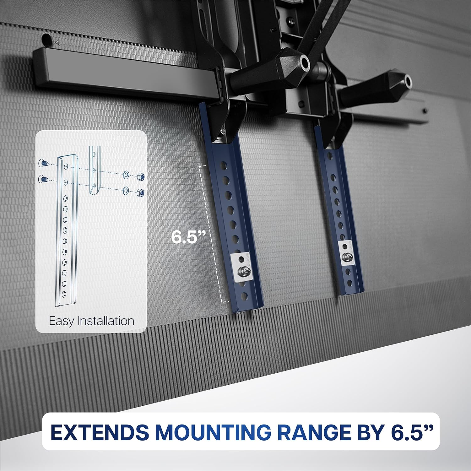 Vivo Vertical Vesa Extender Plate Bracket Kit Designed For Low Vesa Pattern Tv’S, Fits Tv Ceiling Mounts, 2 Brackets, Black, Mount-Ad165 | Adapter Plate Designed For Low Vesa Pattern Tvs, Fits Tv Ceiling Mounts, 2 Brackets, 6.5 Inch Extension